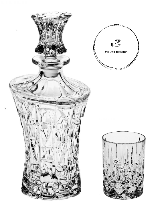 test carafe av verre et logo
